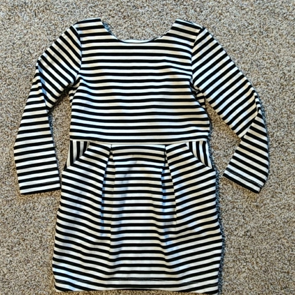 H& M girls 3T long sleeve striped dress